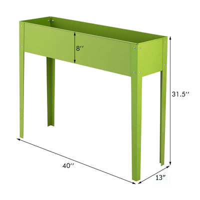 40”  x 13" Outdoor Elevated Garden Plant Flower Bed