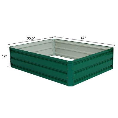 47.5'' x 35.5'' Patio Raised Garden Bed Vegetable Flower Planter