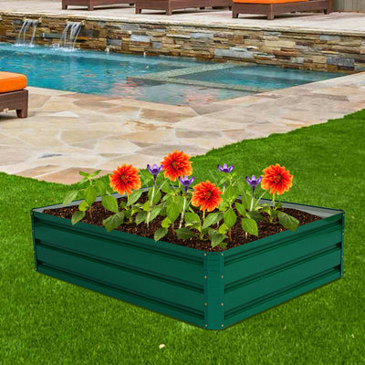 47.5'' x 35.5'' Patio Raised Garden Bed Vegetable Flower Planter