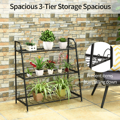 3-Tier Metal Plant Stand and Display Rack