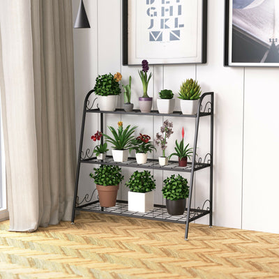 3-Tier Metal Plant Stand and Display Rack