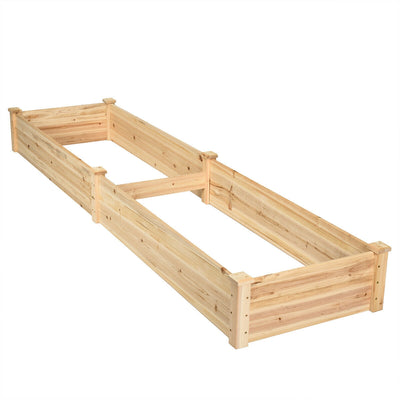 Wooden Vegetable Raised Garden Bed for Backyard Patio Balcony