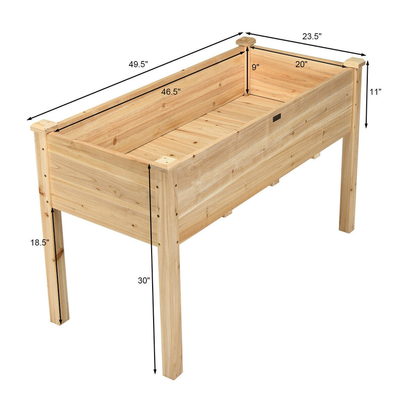 Wooden Raised Vegetable Garden Bed