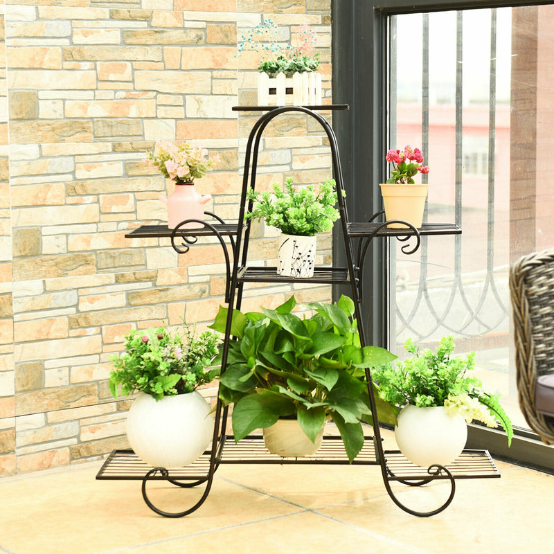 7 Tier Metal Patio Plant Stand