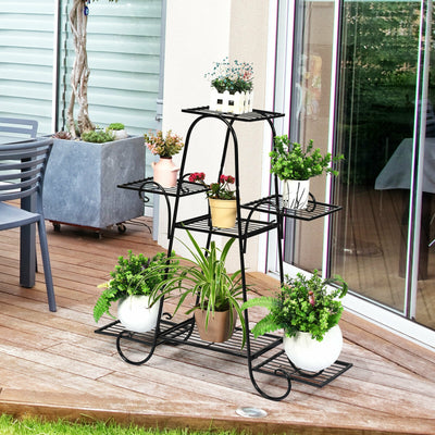 7 Tier Metal Patio Plant Stand