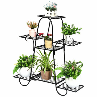 7 Tier Metal Patio Plant Stand