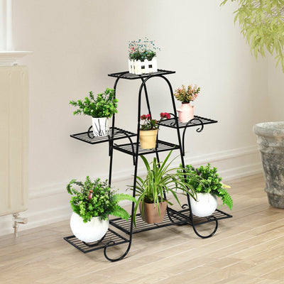 7 Tier Metal Patio Plant Stand