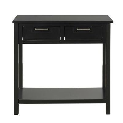 Console Table Cabinet with 2 Drawers and Storage Shelf