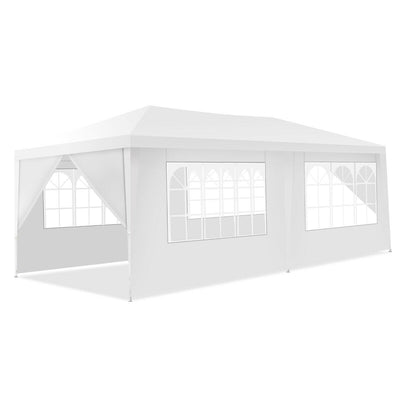 10 x 20 Feet 6 Sidewalls Canopy Tent with Carry Bag