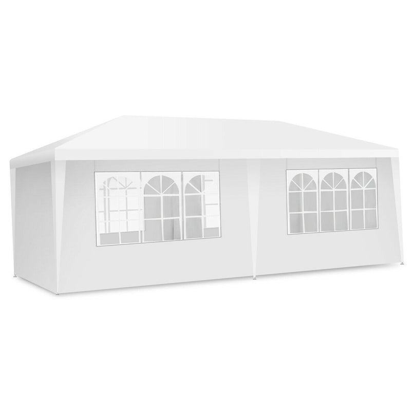 10 x 20 Feet 6 Sidewalls Canopy Tent with Carry Bag