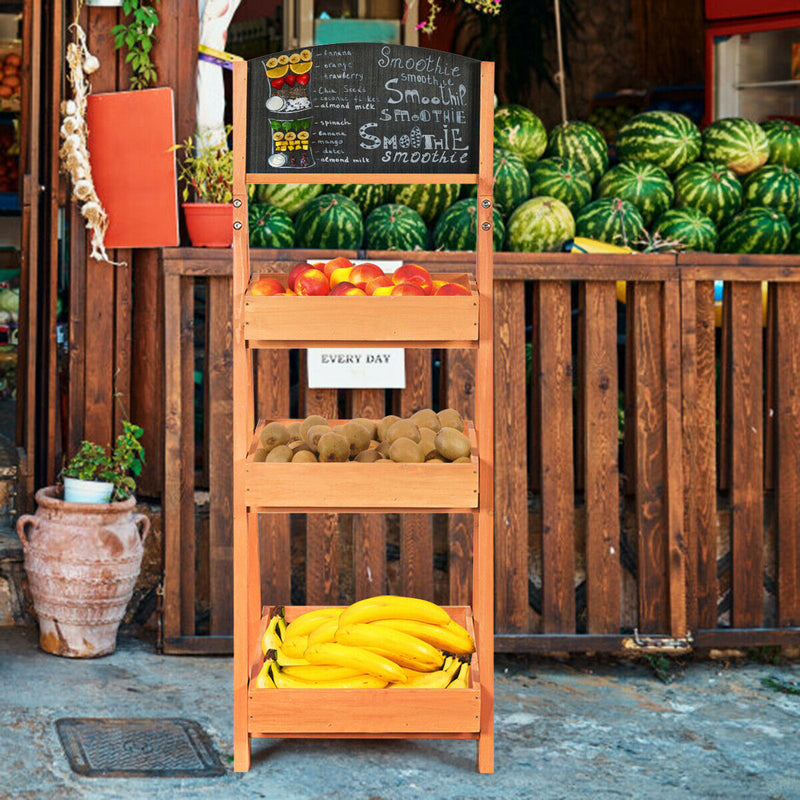 Wooden Sidewalk Menu Chalkboard Sign Display Shelves