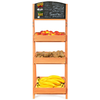 Wooden Sidewalk Menu Chalkboard Sign Display Shelves