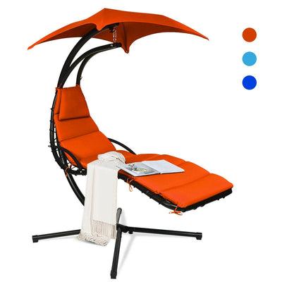 Outdoor & Indoor Swing Hammock Chair with Removable & Adjustable Canopy