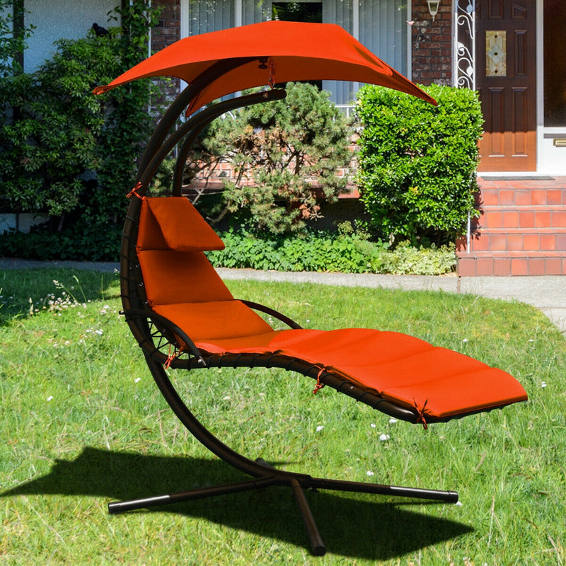 Outdoor & Indoor Swing Hammock Chair with Removable & Adjustable Canopy