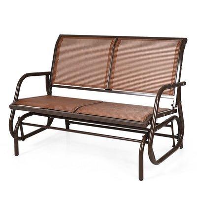 Swing Glider Chair 48 Inch Loveseat Rocker Lounge Backyard