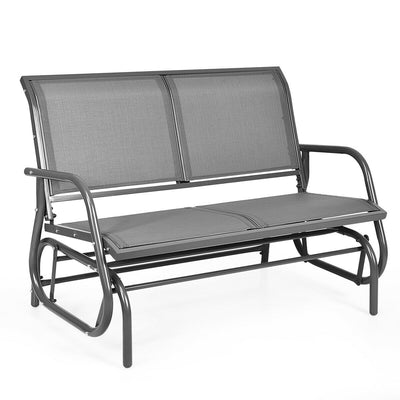 Swing Glider Chair 48 Inch Loveseat Rocker Lounge Backyard