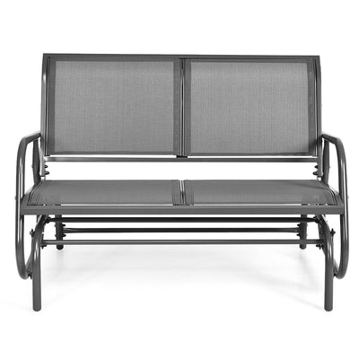 Swing Glider Chair 48 Inch Loveseat Rocker Lounge Backyard