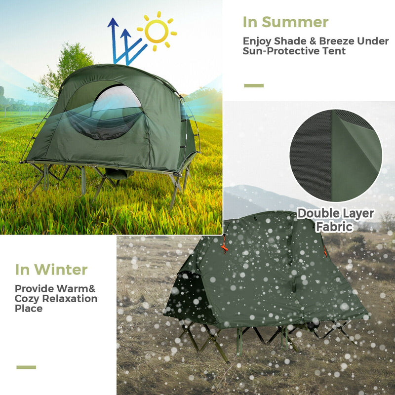 2-Person Outdoor Camping Tent with External Cover