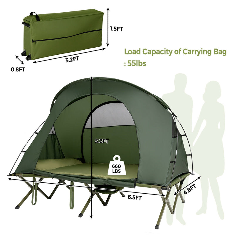 2-Person Outdoor Camping Tent with External Cover