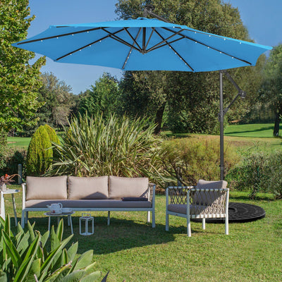 10 Feet Patio Cantilever Umbrella with Tilting System