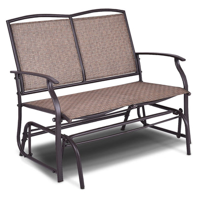 Iron Patio Rocking Chair for Outdoor Backyard and Lawn