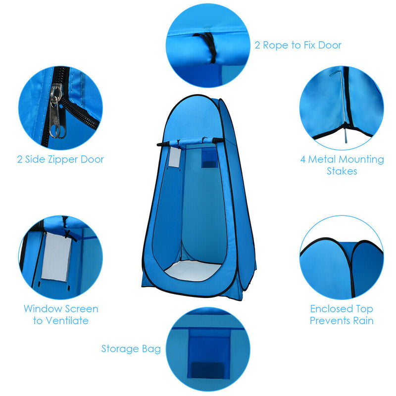 Pop Up Camping Shower Toilet Changing Room Tent