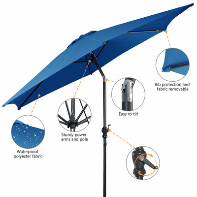 9 ft Patio Outdoor Umbrella with Crank