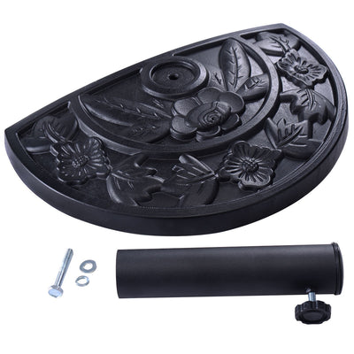 20 inch Outdoor Patio Half Round Umbrella Base