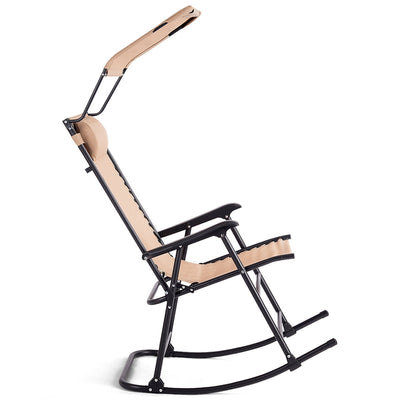 Zero Gravity Folding Rocking Chair Rocker Porch