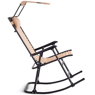 Zero Gravity Folding Rocking Chair Rocker Porch