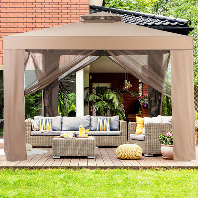 Canopy and Garden Structures Gazebo with Netting for Outdoors