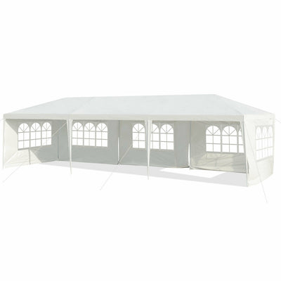 10' x 30' Gazebo Canopy with 5 Removable Sidewalls