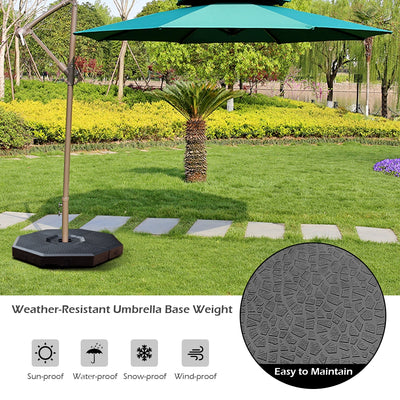 4 Pcs Patio Cantilever Offset Umbrella Weights Base Plate Set