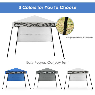 7 x 7 Ft Stand Adjustable Portable Canopy Tent with Backpack