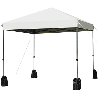 8 x 8 Ft Outdoor Canopy Tent with Roller Bag and Sand Bags