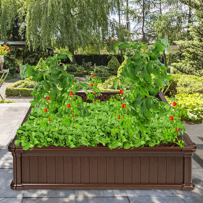 48'' Raised Garden Bed Planter for Flower Vegetables Patio