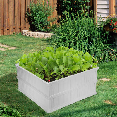 48'' Raised Garden Bed Planter for Flower Vegetables Patio