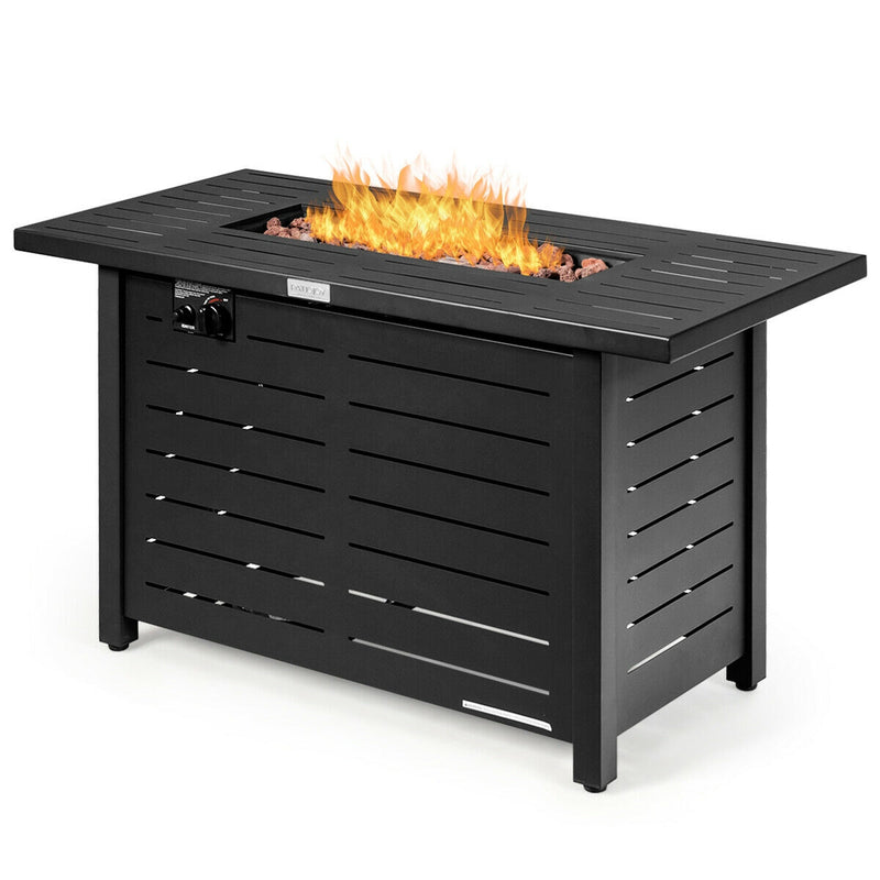 42"  60,000 Btu Rectangular Propane Gas Fire Pit Table