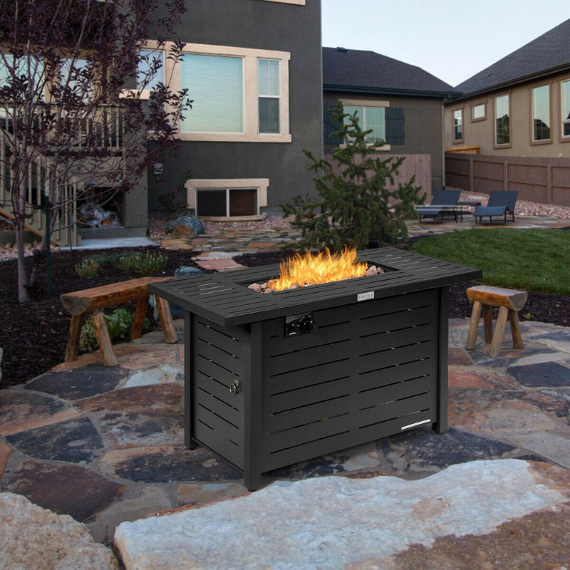 42"  60,000 Btu Rectangular Propane Gas Fire Pit Table