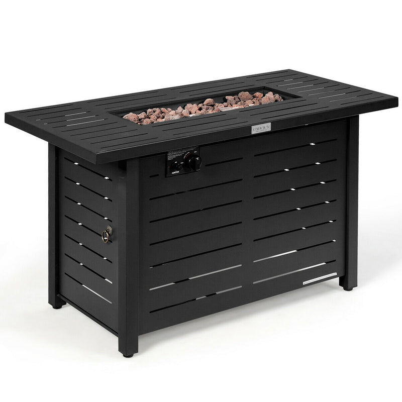 42"  60,000 Btu Rectangular Propane Gas Fire Pit Table