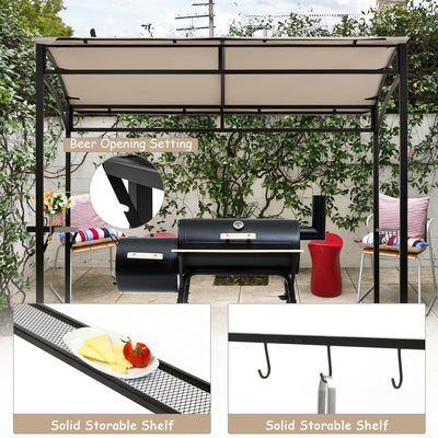 7 x 4.5 Feet Grill Gazebo Outdoor Patio Garden BBQ Canopy Shelter