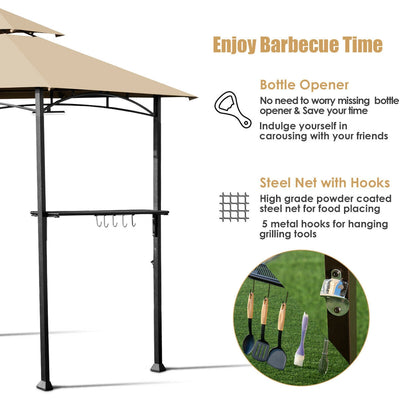 8’ x 5’ Outdoor Patio Barbecue Grill Gazebo