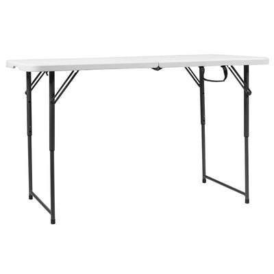 4 ft Portable Folding 3-Position Height Adjustable Table with Handle