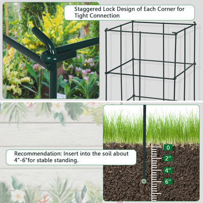 4 Pack Garden Trellis for Climbing Plants