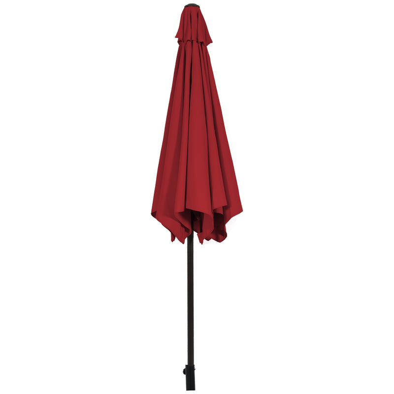 10ft Outdoor Patio Umbrella with Push Button Tilt Control