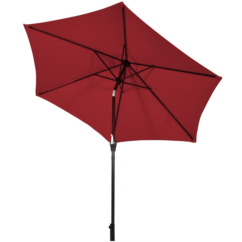 10ft Outdoor Patio Umbrella with Push Button Tilt Control