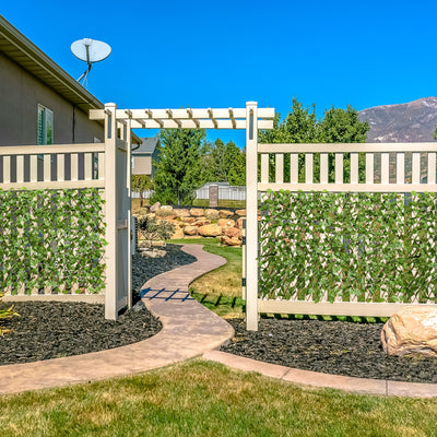 3 Pcs Retractable Artificial Leaf Faux Ivy Privacy Fence Panel