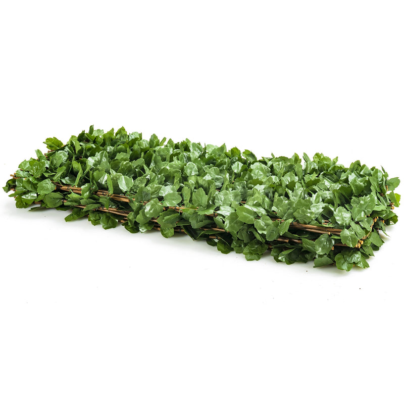 3 Pcs Retractable Artificial Leaf Faux Ivy Privacy Fence Panel