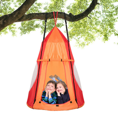 Kids Hanging Chair Detachable Swing Tent Set