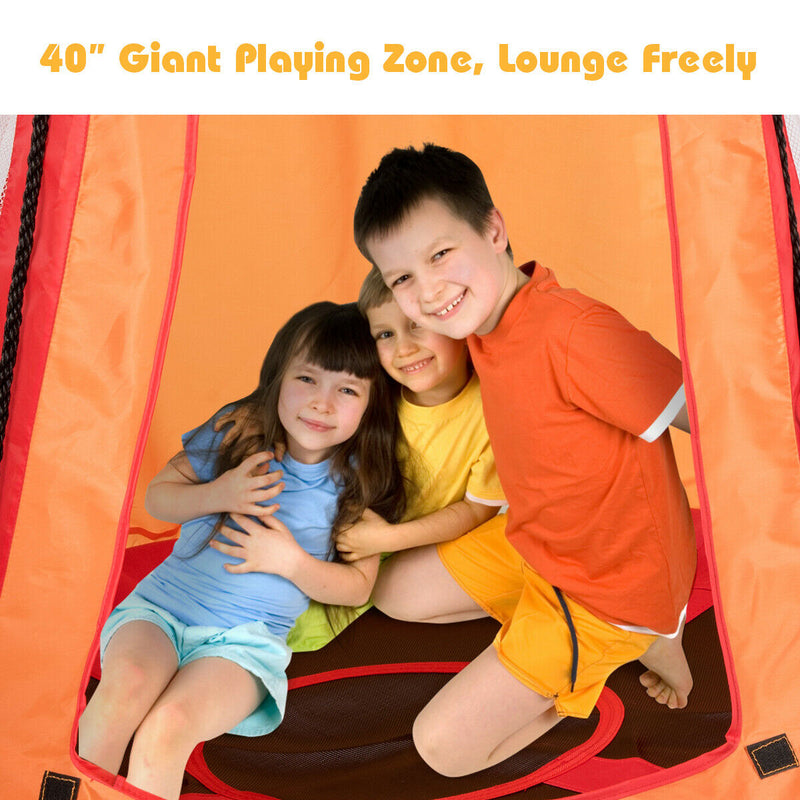 Kids Hanging Chair Detachable Swing Tent Set